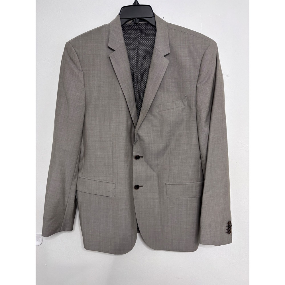 Hugo Boss Mens 42R Blazer Reda Super 110 Virgin Wool Tan Sport Coat Italy Fabric